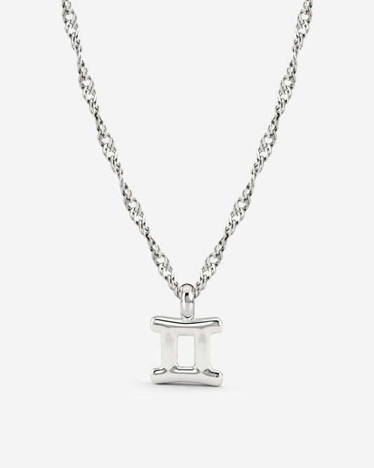 Gemini Bubble Necklace Silver