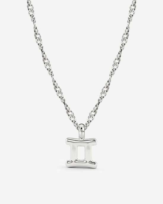 Gemini Bubble Necklace Silver
