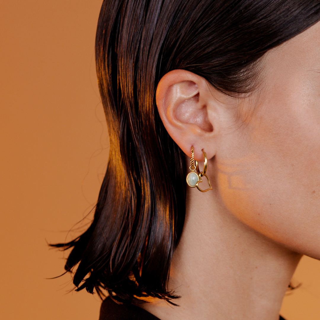 Twisted Hoop Set Small