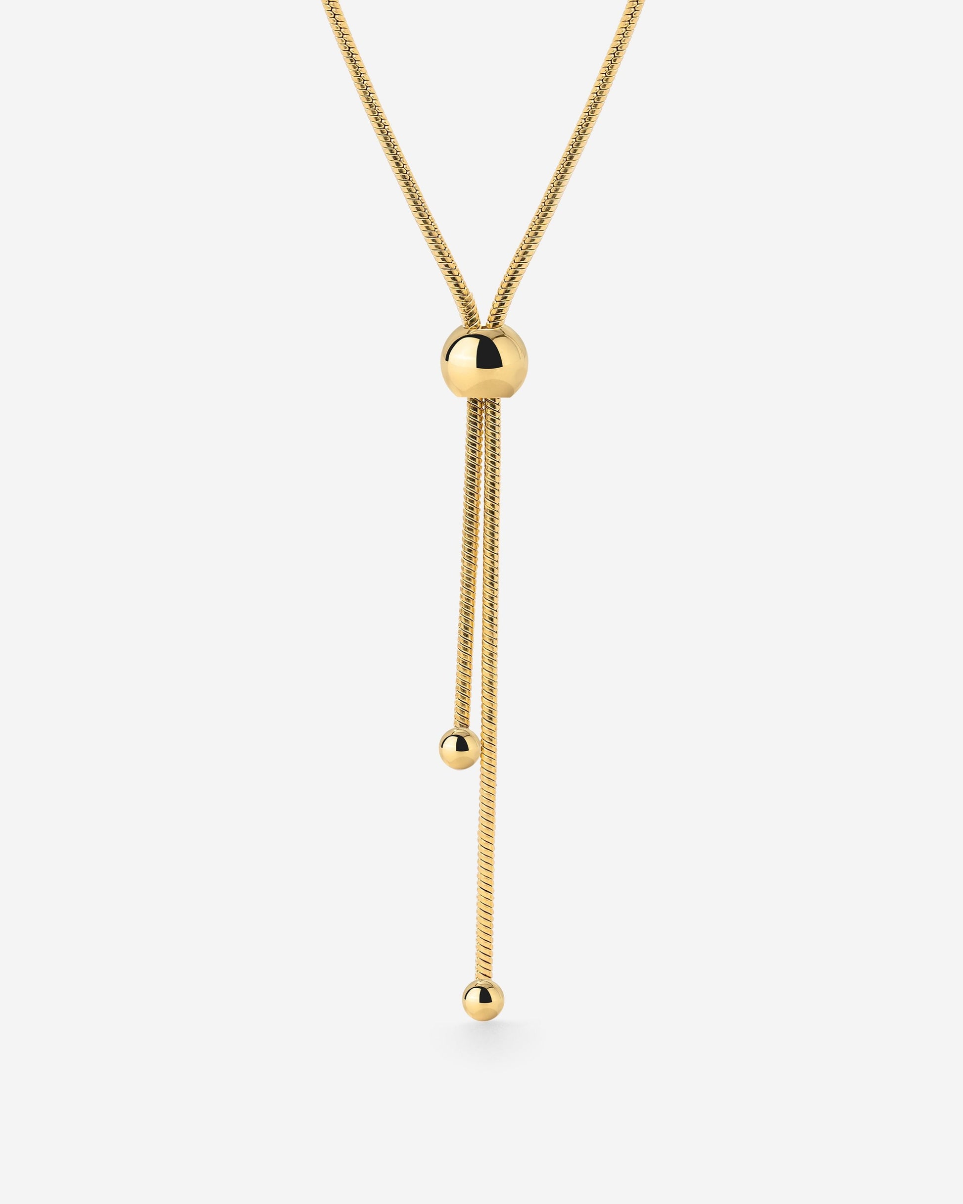 Simple Elegance Y-Necklace Gold