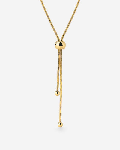 Simple Elegance Y-Necklace gold