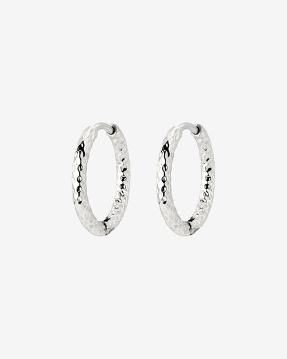 Prism Hoops Small Silver