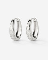 Desert Glow Hoops Silver