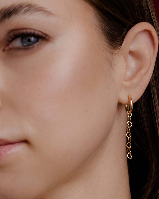 Heart after Heart Hoop Set Small Rose Gold