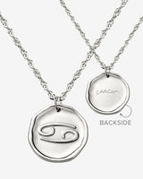 Zodiac Necklace – Cancer Silver