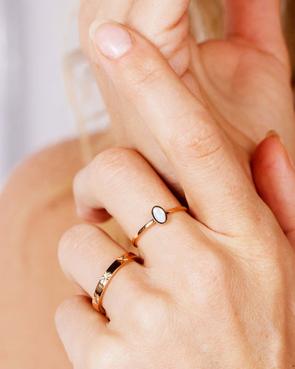 Oval Ring Rose Gold