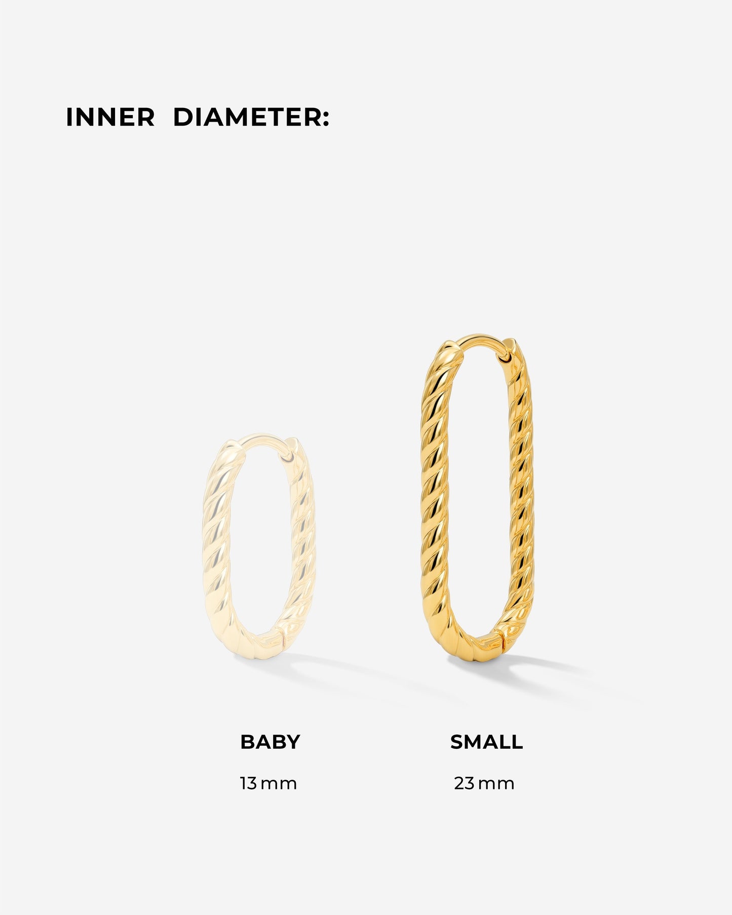 Oval Paloma Hoops Small Gold