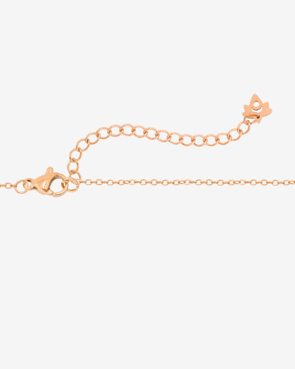 Flower 'n' Beads Necklace Rose Gold