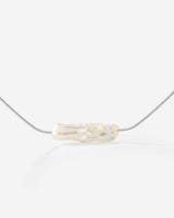 Luminous Pearl Choker Silver