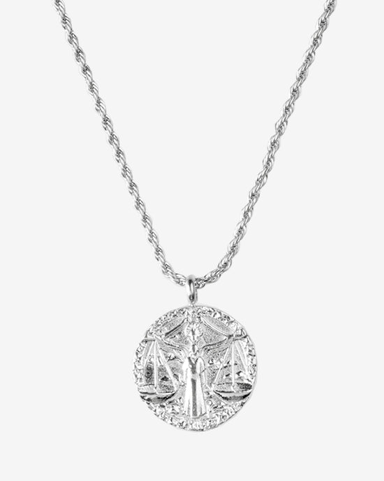Zodiac Sign Necklace Silver