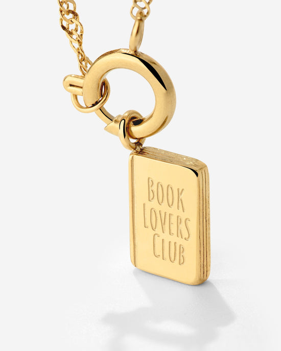 Book Lovers Club Singapore Chain Necklace Set gold