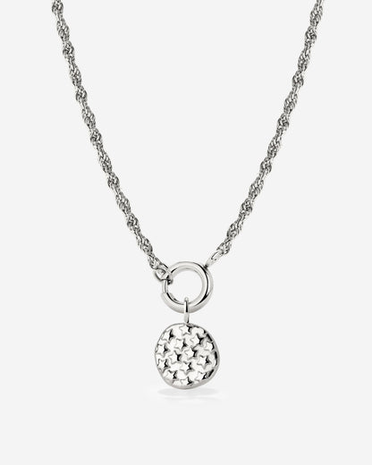 Starry Skies Rope Chain Necklace Set Silver