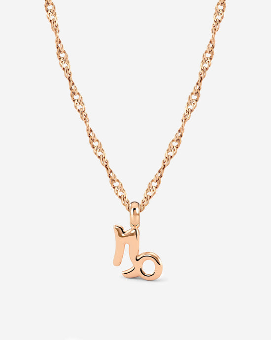 Capricorn Bubble Necklace Rose Gold