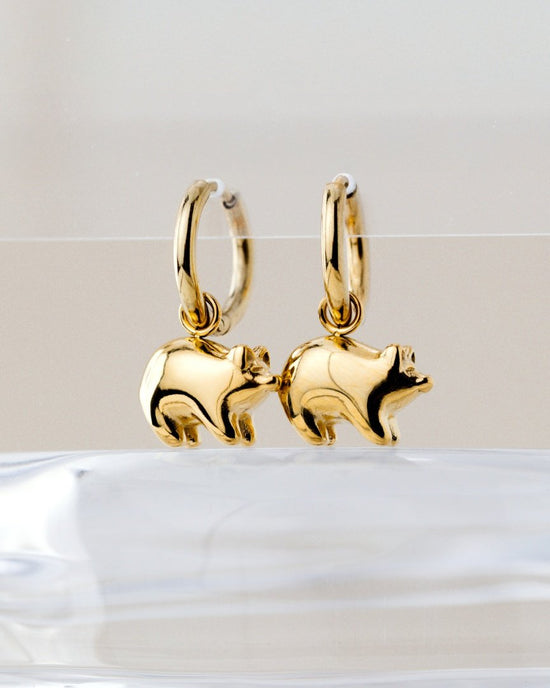 Piggy Hoop Set Small gold
