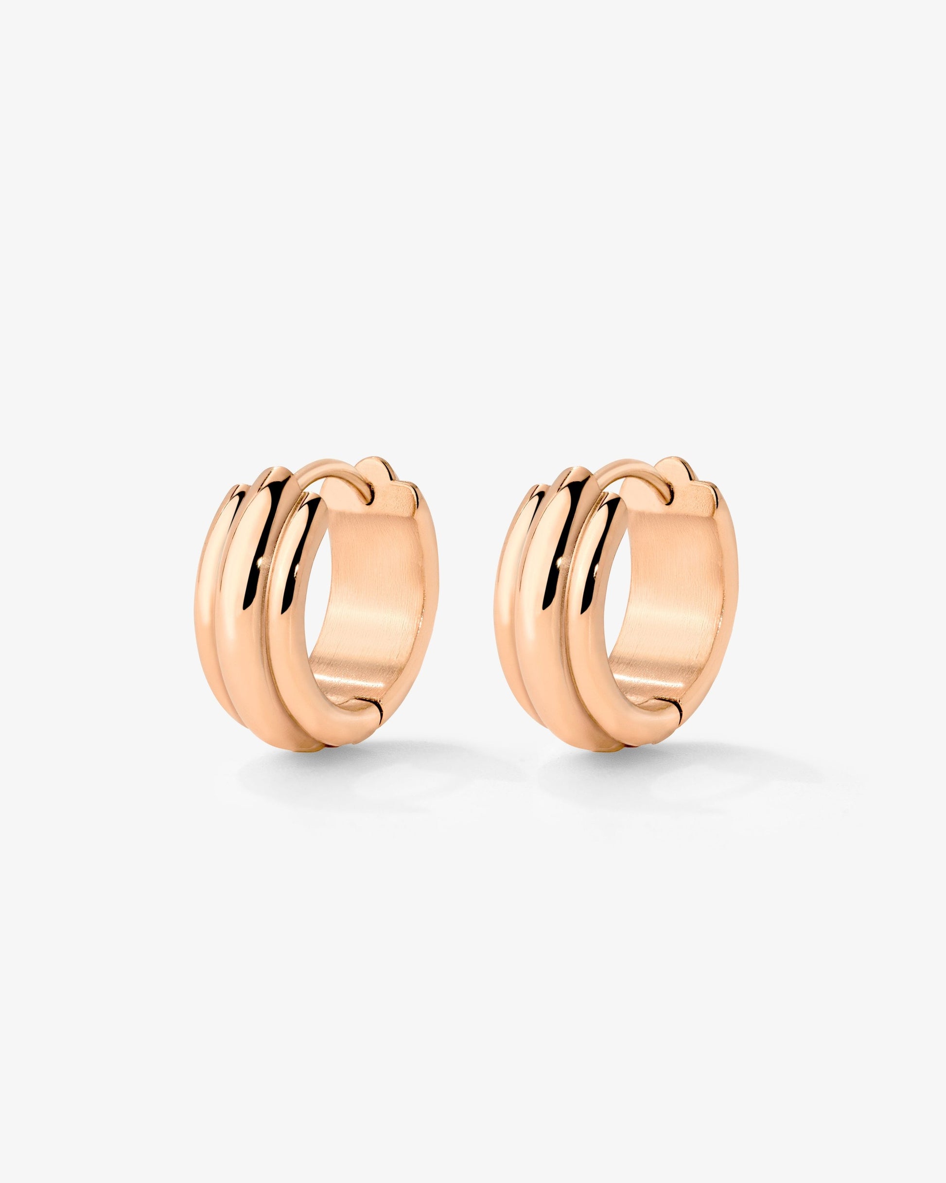 Halo Hoops Rose Gold