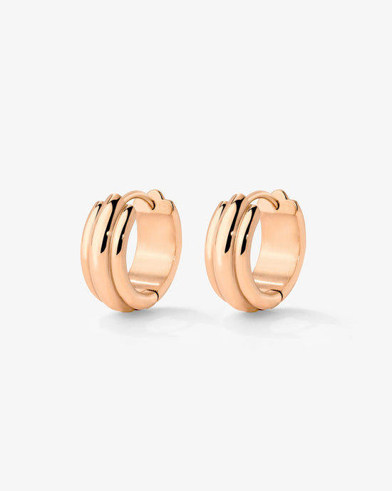 Halo Hoops Rose Gold