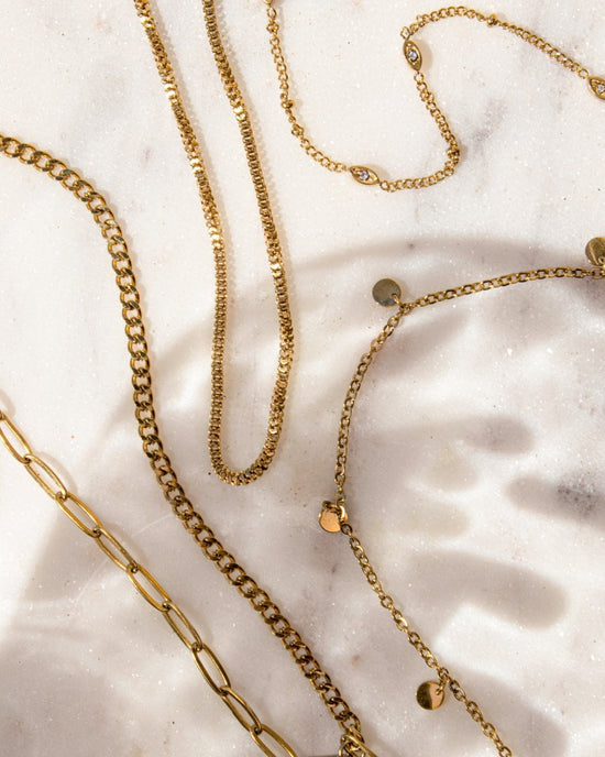 Tiny Coin Anklet gold