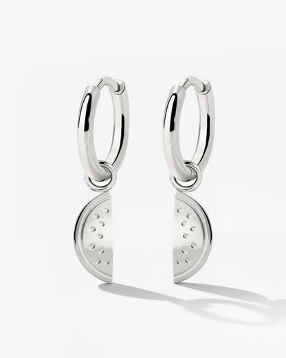 Melony Hoop Set Small Silver