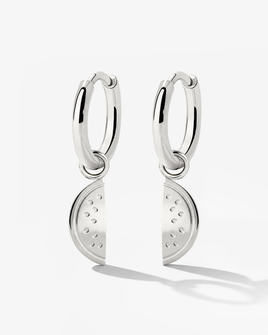 Melony Hoop Set Small Silver