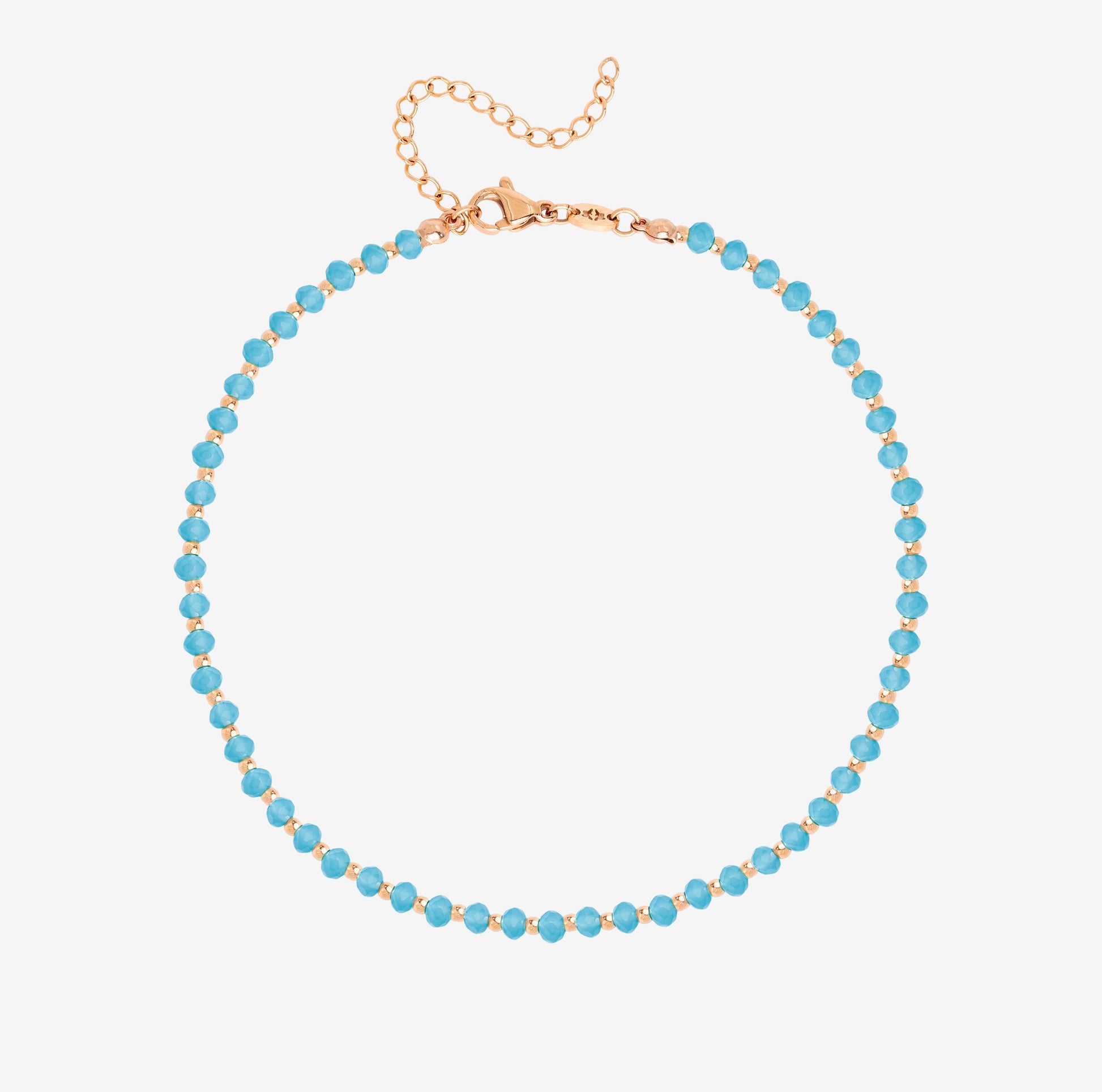 Into the Blue Anklet Rose Gold