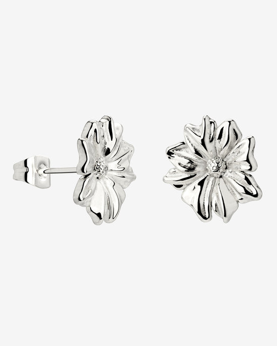 Pure Petal Studs Silver