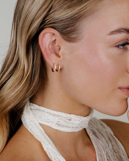 Glimmer Hoop Bundle Rose Gold