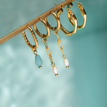 Ocean Find Hoop Set Small Rose Gold