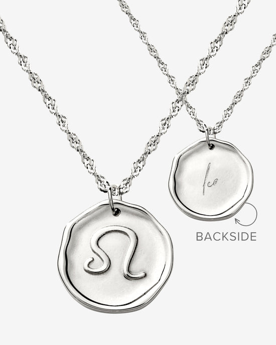 Zodiac Necklace – Leo Silver