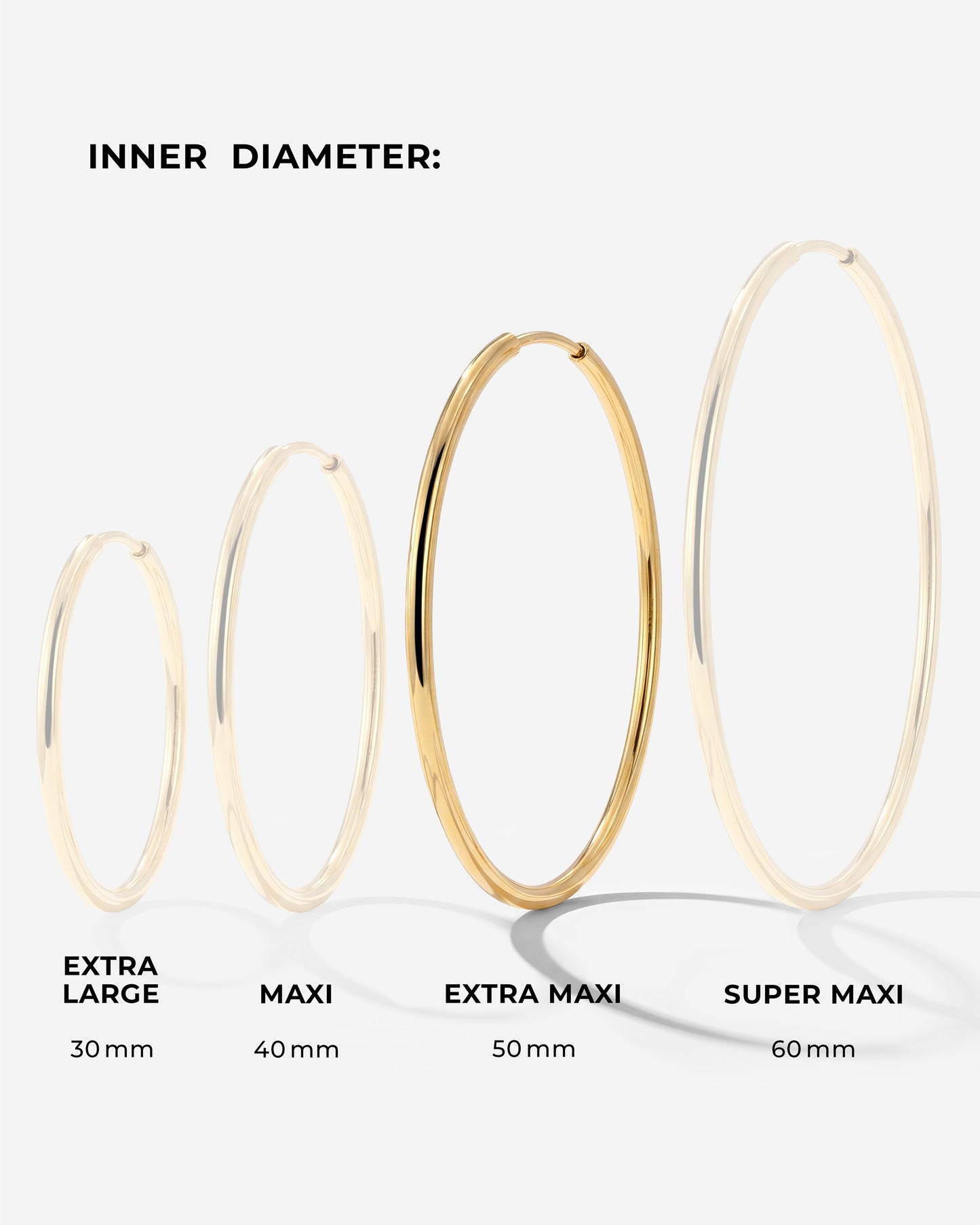 Extra Maxi Hoops Gold