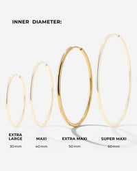 Extra Maxi Hoops Rose Gold