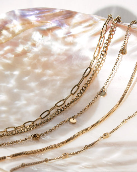 Box Snake Anklet Rose Gold