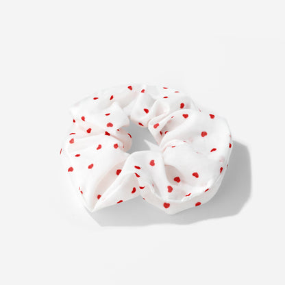 Shimmering Scrunchie Medium Hearts