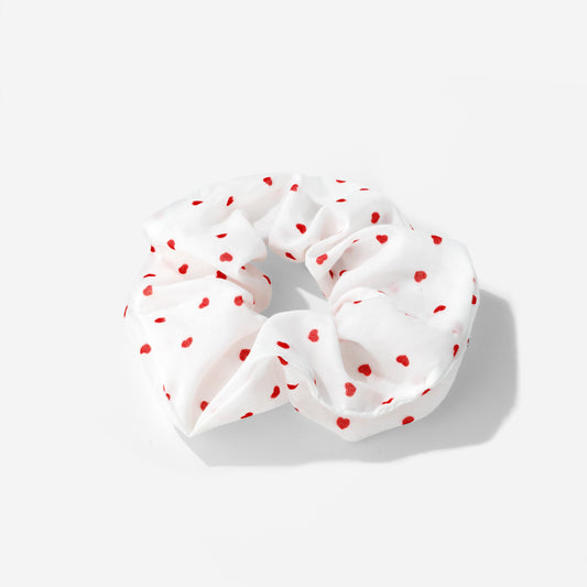 Shimmering Scrunchie Medium Hearts