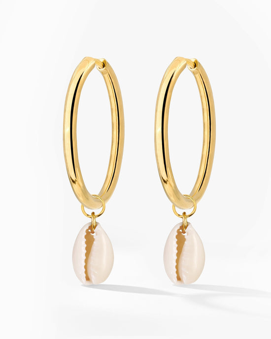 Ocean Whisper Sierra Hoop Set Large Gold