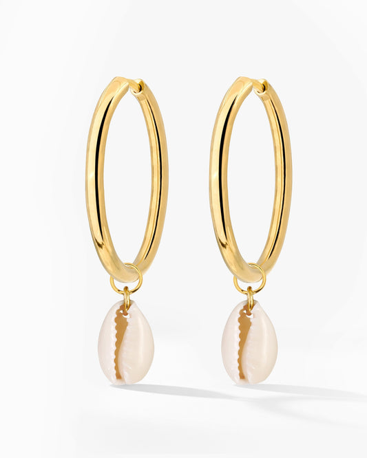 Ocean Whisper Sierra Hoop Set Large Gold