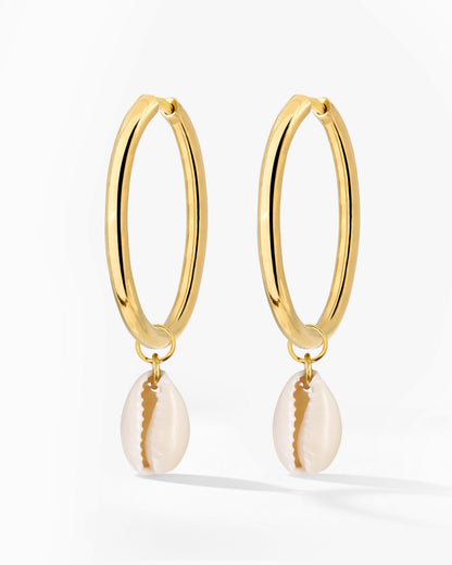 Ocean Whisper Sierra Hoop Set Large Gold