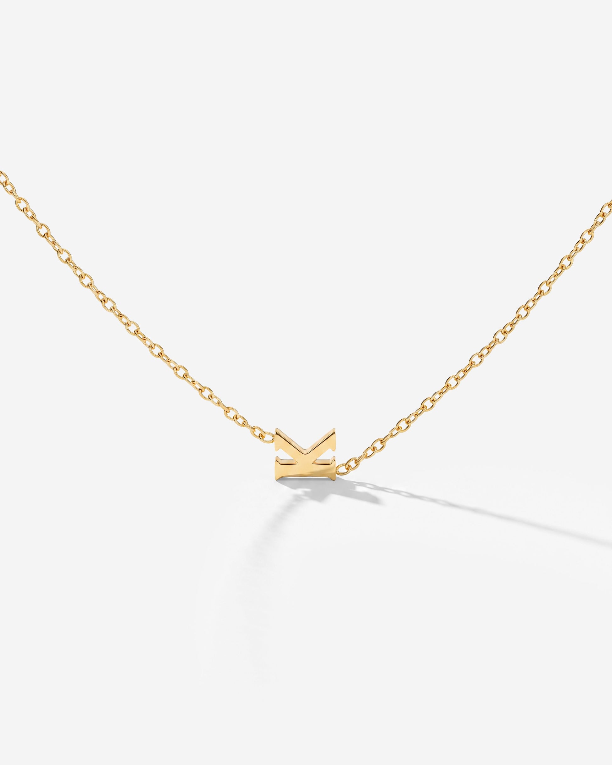 Tiny Letter Necklace
