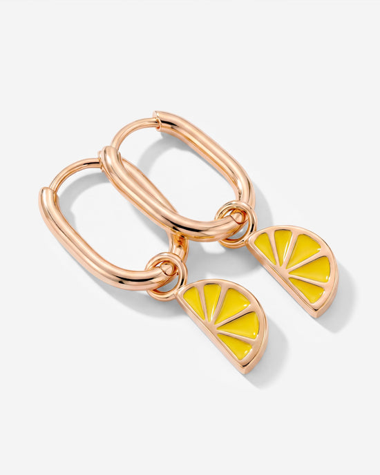 Zesty Oval Hoop Set Baby Rose Gold