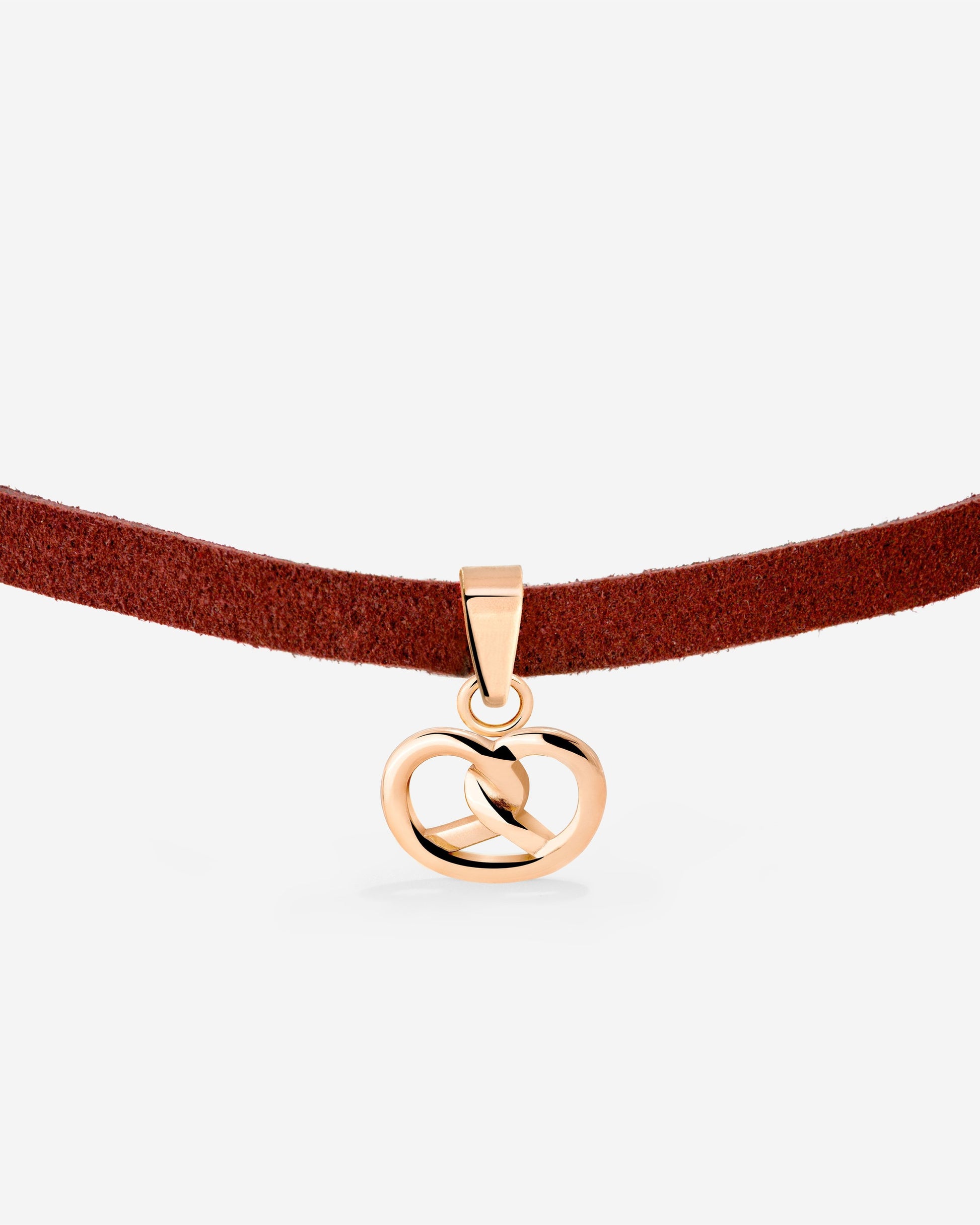 Pretzel Babe Choker Dark Red