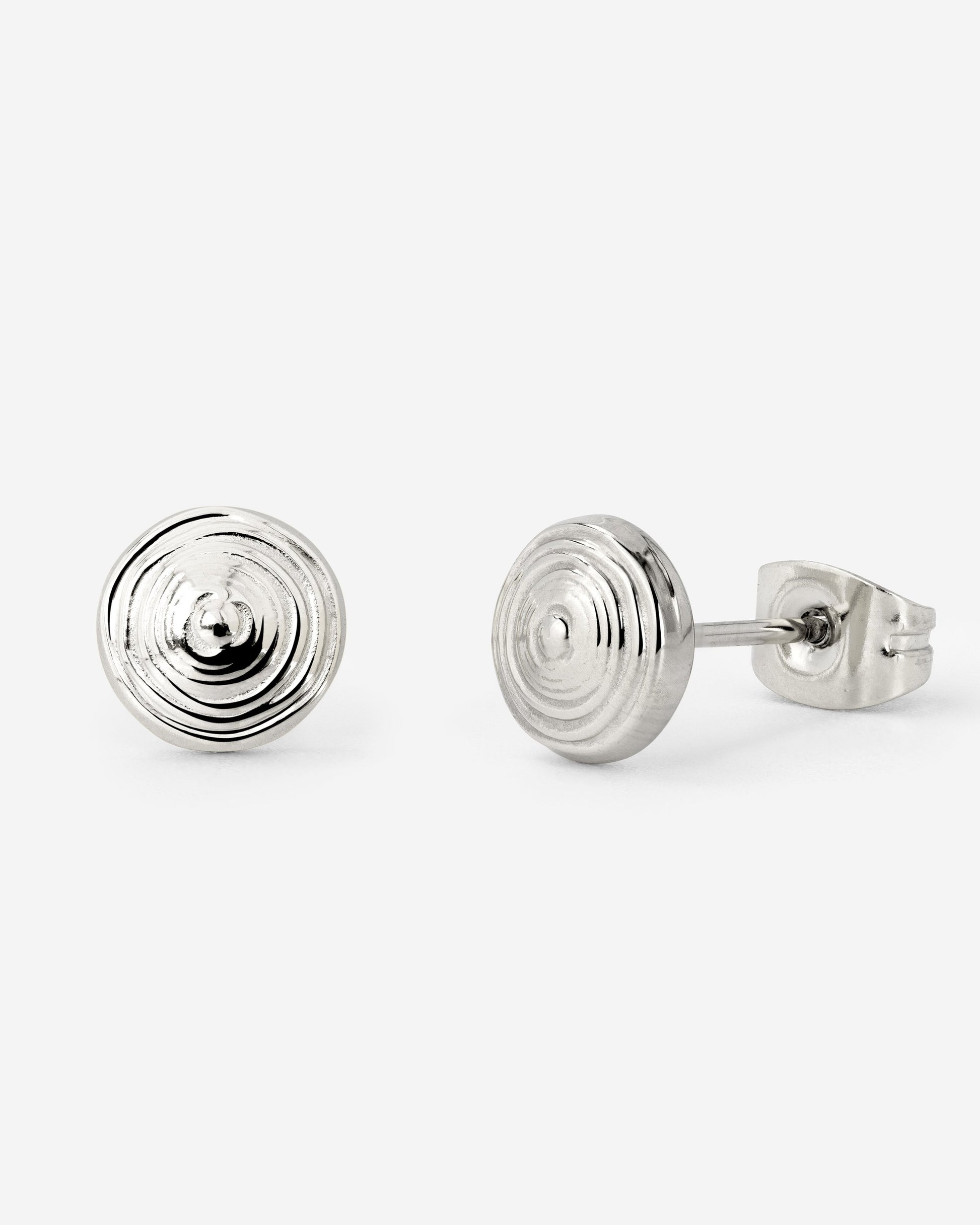 Ocean's Echo Studs Silver