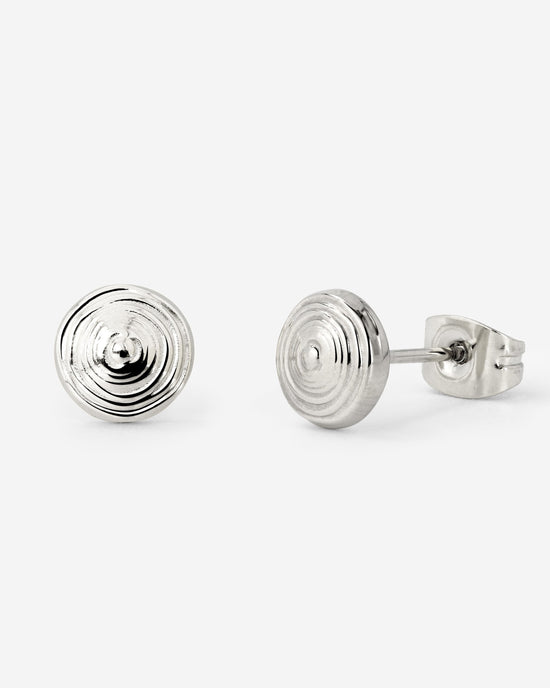 Ocean's Echo Studs Silver
