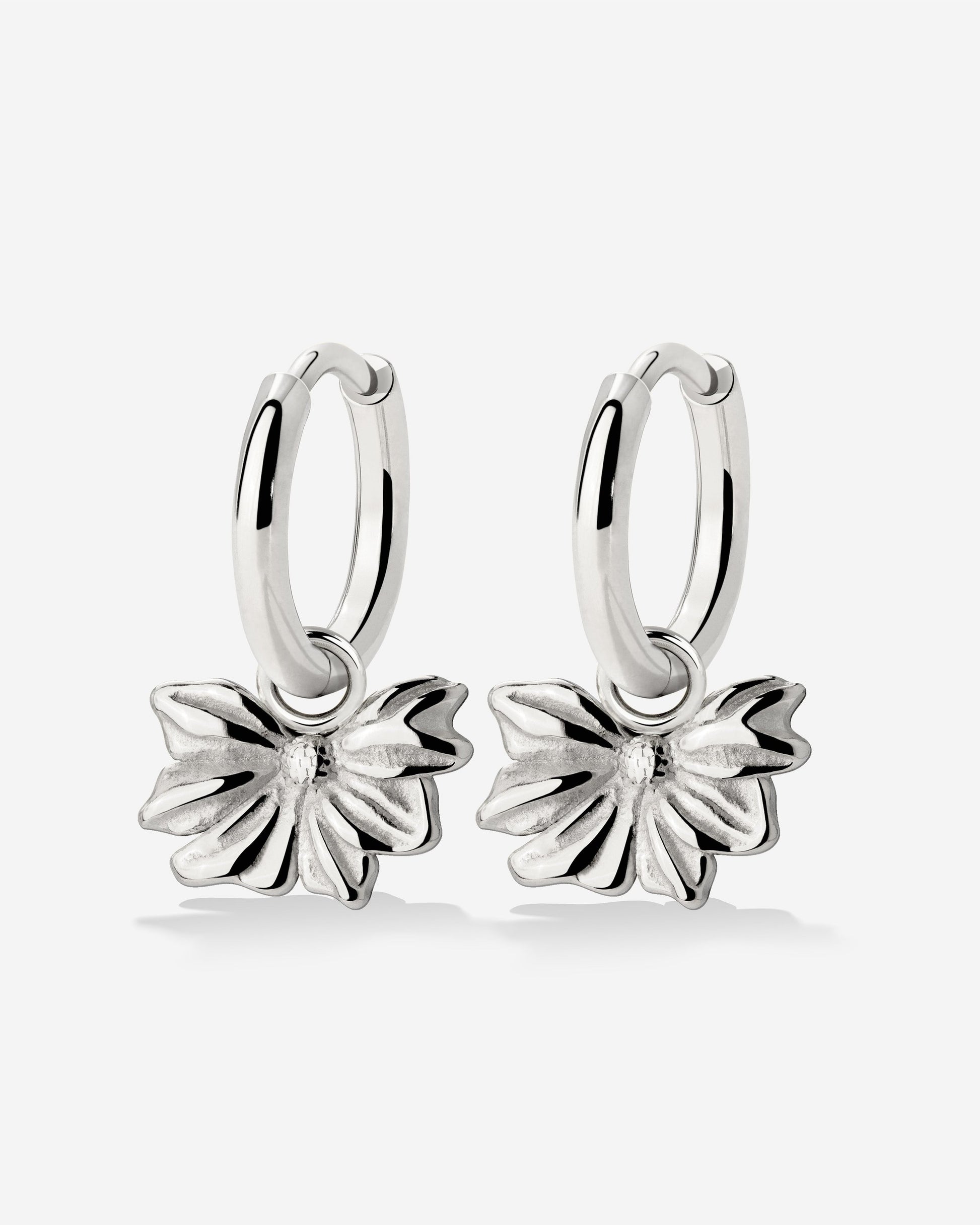 Eternal Bloom Hoop Set Small Silver