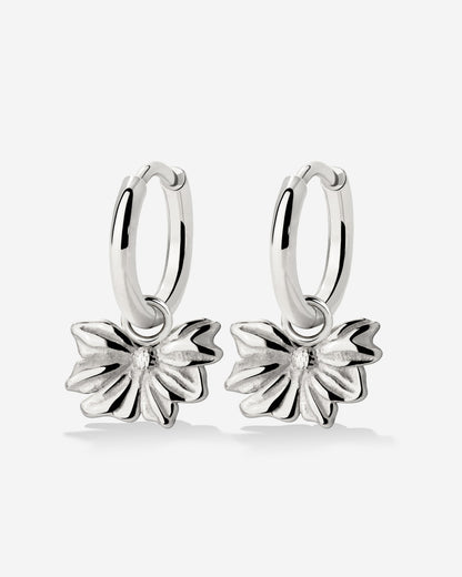 Eternal Bloom Hoop Set Small Silver