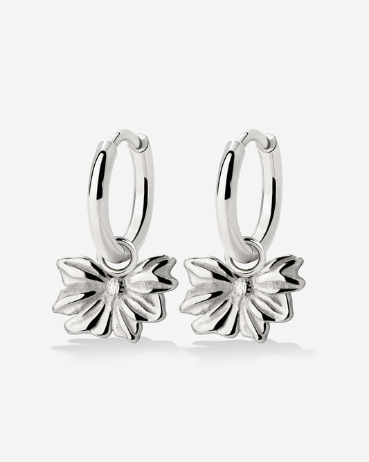 Eternal Bloom Hoop Set Small Silver