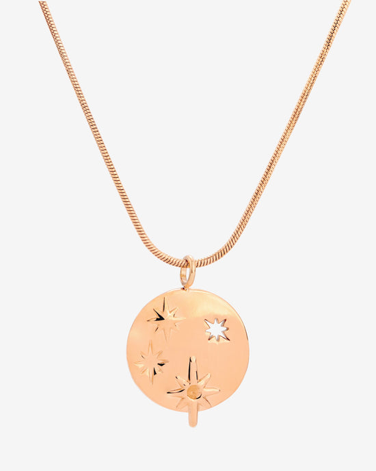 Shiny Stars Necklace Rose Gold
