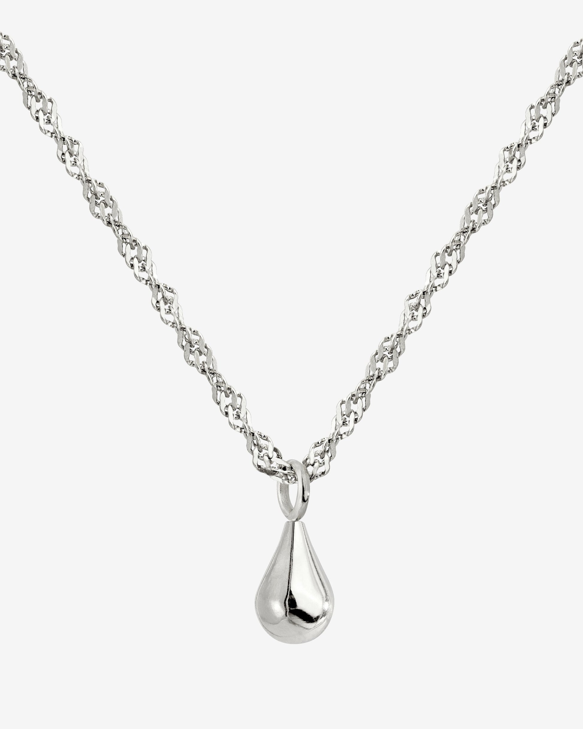 Drop it Necklace Silver