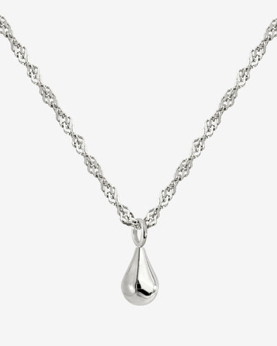 Drop it Necklace Silver