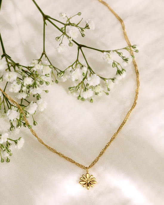 Flowery Necklace gold