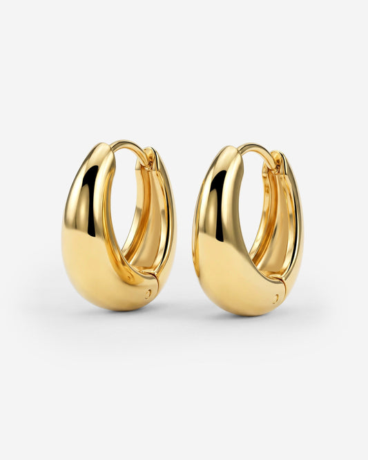 Gilded Curve Hoops gold