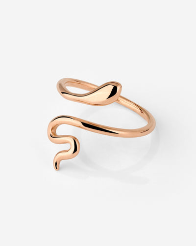 Slim Snake Ring Rose Gold